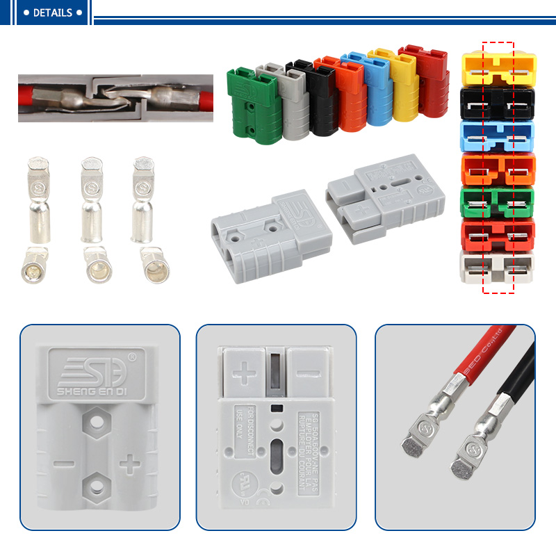 50A forklift battery charging plug