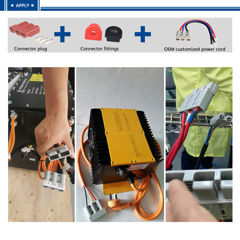 175A 600V power connector application drawing