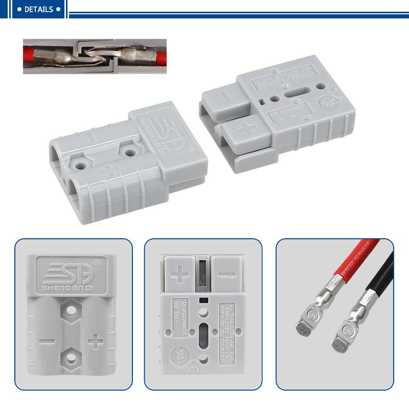 50A 600V battery connector Grey plug