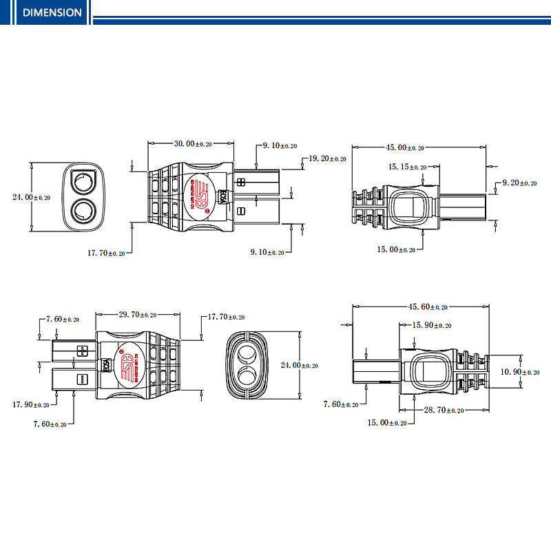 battery power connector plug