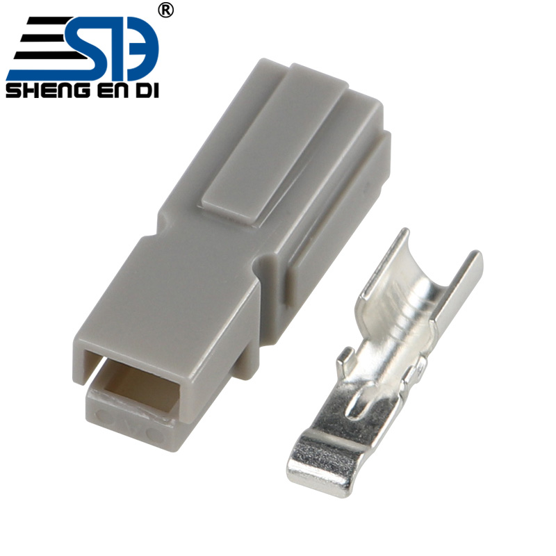 45A 600V Gray Single Conductor Power Connector Terminals Plug